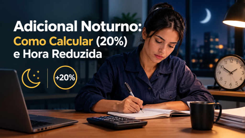 Adicional Noturno Como Calcular (20%) e Hora Reduzida